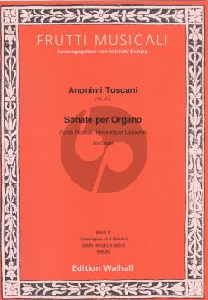 Anonimi Toscani (18th century): Sonate per Organo – Fonte Ricasoli Vol.3 (Jolando Scarpa)