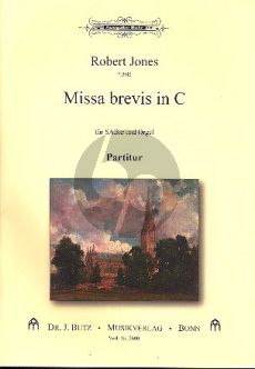 Jones Missa Brevis C-Dur Gemischter Chor (SABar) und Orgel Partitur