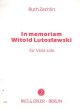 Zechlin In Memoriam Witold Lutoslawski Viola solo