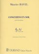 Ravel Concerto en sol Piano-Orchestre (ed. 2 Pianos) (2 parts included)