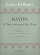 Haydn 6 Duos Concertantes Op. 101 Vol. 3 No. 5 - 6 Hob III: 29 + 30 2 Flöten (Spielpartitur) (Judah Engelsberg)