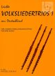 Leichte Volksliedertrios aus Deutschland Vol.1 (3 Flutes[Treble Rec.)