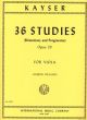 Kayser 36 Studies (Elementary and Progressive) Op.20 Viola (Vieland)