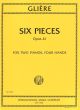 Gliere  6 Pieces Op.41 ( 2 copies included) (edited by Isidor Philipp)