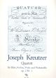 Kreutzer Quartett D-Dur Op.2 No.1 Flöte-Violine-Viola-Violoncello (Stimmen)