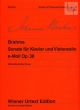 Brahms Sonate e-moll Op. 38 Violoncello und Klavier (Hans Christian Müller)