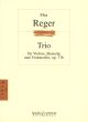 Reger Trio Op.77B a-moll Violin-Viola-Violoncello (Stimmen)