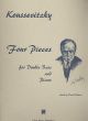 Koussevitzky 4 Pieces Op.1 Double Bass (Orchestra Tuning-Piano)