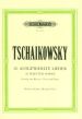 Tchaikovsky 20 Ausgewahlte Lieder fur Mittlere Stimme und Klavier (Herausgebers Karl Laux und Paul Losse) (Russisch/Deutsch)