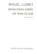 Llobet Variaciones Sobre un Tema de Sor Op.15 Guitar Solo