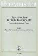 Bach Studien Vol.5 fur Tiefe Instrumente [Violoncello, Kontrabass, Fagott] - Instrumental Werke Ouverturen und Brandenburgische Konzerte (Herausgeber Konrad Siebach)