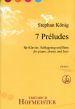 Konig 7 Preludes Klavier-Schlagzeug und Bass (Part./Stimmen)