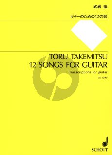 Takemitsu 12 Songs for Guitar (transcriptions)