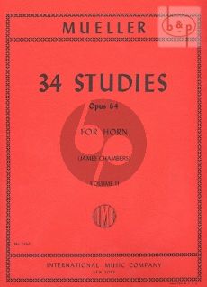 34 Studies Op.64 Vol.2 for Horn