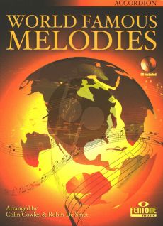 World Famous Melodies for Accordion (Bk-Cd) (Colin Cowles and Robin de Smet)