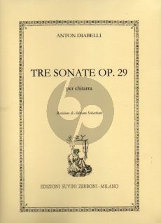 Diabelli 3 Sonatas Op.29 Guitar (Sebastiani)