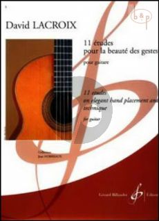 11 Etudes pour la beaute des gentes (11 Etudes on elegant hand placement and technique)