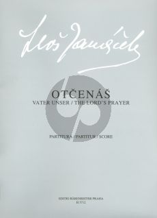 Janacek Vater Unser (Otcenas) Gemischtes Chor-Harfe-Orgel Partitur