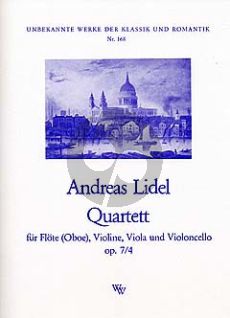 Lidl Quartett Op. 7 / 4 Flöte-Violine-Viola und Violoncello (Stimmen)