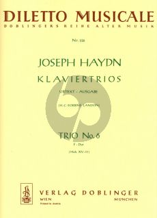 Haydn Klaviertrio F dur Hob.XV:40 fur Violine, Violoncello und Klavier (Robbins Landon)