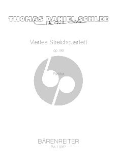 Schlee Streichquartett No. 4 Op. 86 Partitur