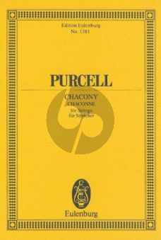 Purcell Chacony g-minor 2 Vi.-Va.-Bass Study Score (Eulenburg)