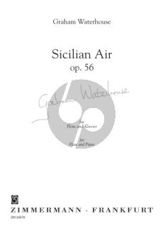 Waterhouse Sicilian Air Op.56 fur Flote und Klavier