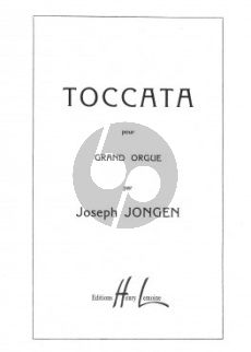 Jongen Toccate Op. 104 pour Orgue
