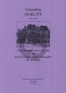 Gurlitt 2 Miniatur-Trios Op. 200 No. 2 G-major Violin-Cello and Piano (Score/Parts)