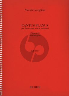 Castiglioni Cantus Planus 2 Soprano Voices and 7 Instruments (Score) (Score)
