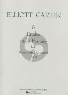 Carter 8 Etudes and a Fantasy (1950) for Woodwindquartet (Fl-Ob-Clar-Bsn) Set of Parts