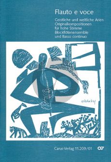 Flauto e Voce I Sopran-4 - 5 Blockflöten und Bc (Partitur) (Klaus Hofmann und Peter Thalheimer)