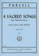 Purcell 4 Sacred Songs (from Harmonia Sacra) High Voice-Piano