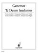 Genzmer Te Deum Laudamus GeWV 427 3 Trumpets [C]-Timpani and Organ (Score/Parts)