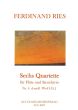 Ries Quartet No.4 d-minor WoO 35,1 for Flute and String Trio Score and Parts