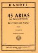 Handel 45 Arias Vol.2 High Voice (Sergius Kagen)