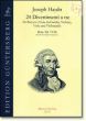 24 Divertimenti a tre (Hob.XI:73 - 96) (Barytone[Viola da Gamba/Violine]-Viola- Violoncello)