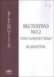 Recitativo No.2 for Clarinet Solo