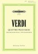 Verdi 4 Pezzi Sacri for SATBand Orchestra Vocalscore (Soldan) (Peters)