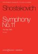 Shostakovich Symphony No.11 g-minor Op.103 for Orchestra Study Score (The Year 1905)