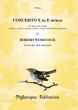 Woodcock Concerto No.10 e-minor Oboe-Strings-Bc Edition for Oboe and Piano