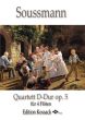 Soussmann Quartett D-dur Op.5 4 Flöten (Part./Stimmen)