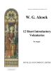 Alcock 12 Short Introductory Voluntaries for Organ