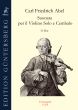 Abel Suonate G Dur per il Violino Solo e Cembalo (Erstausgabe)