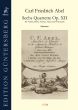 Abel 6 Quartets Opus 12 Flute [Violin]-Violin-Viola-Violoncello (Parts) (Leonore und Günter von Zadow)