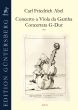 Abel Concerto G-major Viola da Gamba Concertata - 2 Violins-Viola and Basso (Score/Parts) (edited by Thomas Fritzsch and Günter von Zadow)