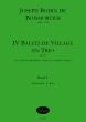 Boismortier Quatre Balets de Village en Trio Op.52 Vol.1 für zwei Dessus (Blockflöten, Geigen etc.) und Bc