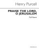 Purcell Praise the Lord O Jerusalem SATB and Strings Full Score (edited by Lionel Pike)