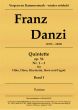 Danzi 3 Blaserquintette Op.56 No.1-3, in B. g, F Partitur (Flote, Oboe, Klarinette in B), Horn in F und Fagott)