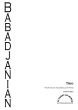 Babajanian Trio Violin-Cello and Piano (Score/Parts)